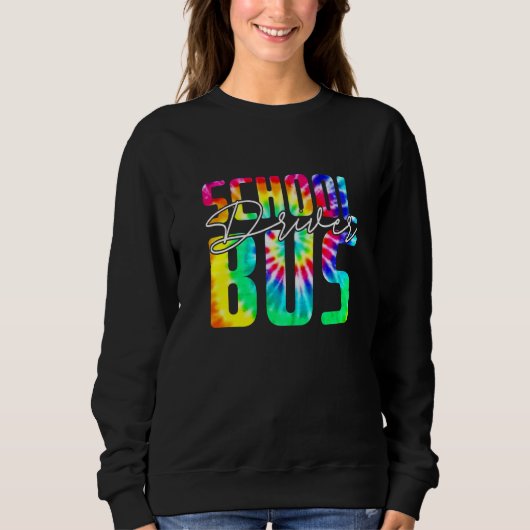 Tie Dye School Bus Driver  Busman Pride Men Women Trui (Voorkant)