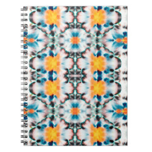 Tie Dye Seamless Pattern. Etnische Abstracte. Psyc Notitieboek