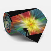 Tie Dye Silhouette Golfer Stropdas (Opgerold)