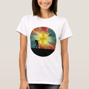 Tie Dye Silhouette Golfer T-shirt