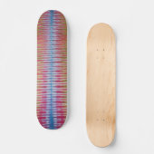 Tie Dye Skateboard - Blauwe Streep (Voorkant)