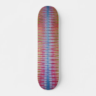 Tie Dye Skateboard - Blauwe Streep