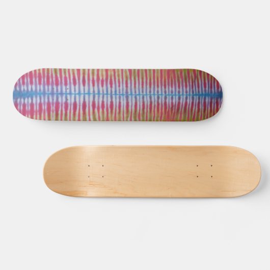 Tie Dye Skateboard - Bleu Stripe (Horz)
