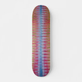 Tie Dye Skateboard - Bleu Stripe (Devant)