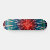 Tie Dye Skateboard - Blue Tiger Stripe (Horz)