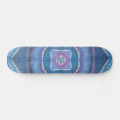 Tie Dye Skateboard - Cercles et Carrés (Horz)