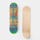 Tie Dye Skateboard - Panneau de Paix (Recto)