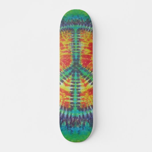 Tie Dye Skateboard - Panneau de Paix (Devant)