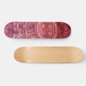 Tie Dye Skateboard - Purple Smiley Face (Horz)