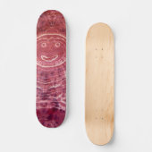 Tie Dye Skateboard - Purple Smiley Face (Recto)