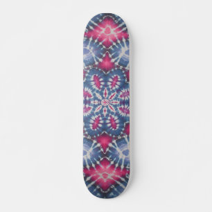 Tie Dye Skateboard - Rood & Blauw