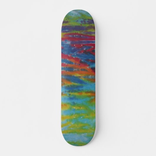 Tie Dye Skateboard - Tiger Stripe (Devant)