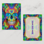 Tie Dye Skull Dead Zombie Undode Visitekaartjes (Voorkant / Achterkant)