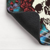 Tie Dye Skull met Rozen Muismat (Hoek)