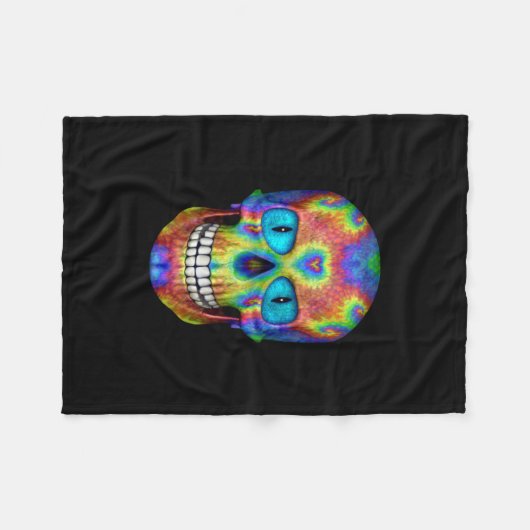 Tie Dye Sky Custom Fleece Blanket (Voorkant (Horizontaal))
