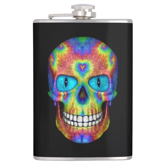 Tie Dye Sky  Fractal Kaleidoscope Heupfles (Voorkant)