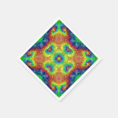 Tie Dye Sky  Fractal Kaleidoscope Servetten (Hoek)