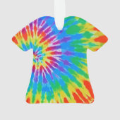 Tie Dye Spiral Rainbow Ornament (achterkant)