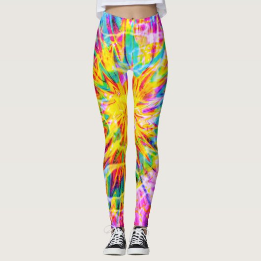 TIE DYE SPLASH  LEGGINGS (Voorkant)