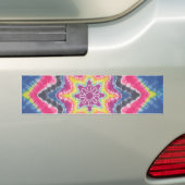 Tie Dye Star Bumpersticker (Op auto)
