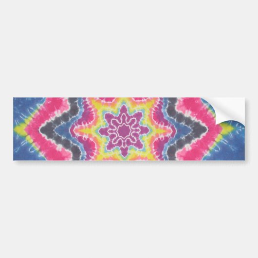 Tie Dye Star Bumpersticker (Voorkant)