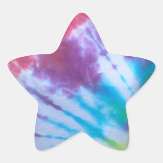 Tie Dye Star Stickers (Voorkant)