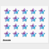 Tie Dye Star Stickers (Vel)