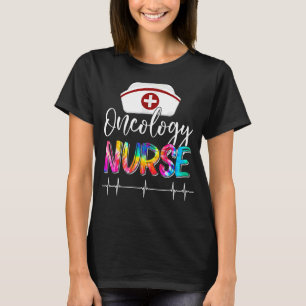 Tie Dye Stethoscoop Oncologie Verpleegdags Scr. T-shirt