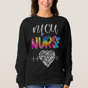 Tie Dye Stethoscope Nicu Nurse Day Nursing Scrub L Trui