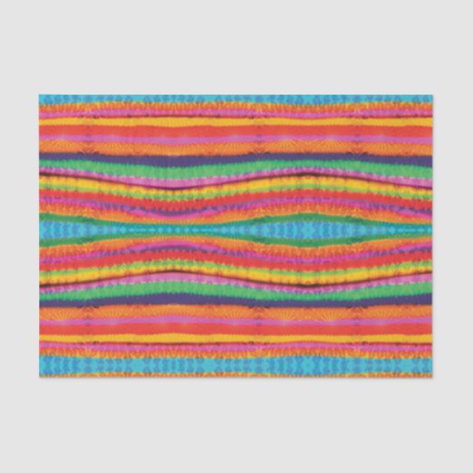 Tie Dye Stripes Tissuepapier (Voorkant)