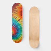 Tie Dye Swirl Monogram Skateboard (Voorkant)