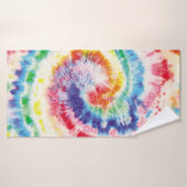 Tie Dye Swirl. Naadloze tiedye Pattern. Fabric Mu Badhanddoek (Badhanddoek)