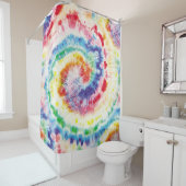 Tie Dye Swirl. Naadloze tiedye Pattern. Fabric Mu Douchegordijn (In situ)