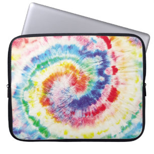 Tie Dye Swirl. Naadloze tiedye Pattern. Fabric Mu Laptop Sleeve