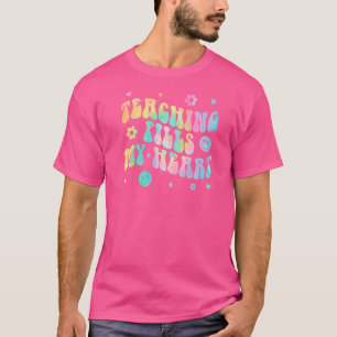 Tie Dye Teaching Fills My Heart Teacher Life Back T-shirt