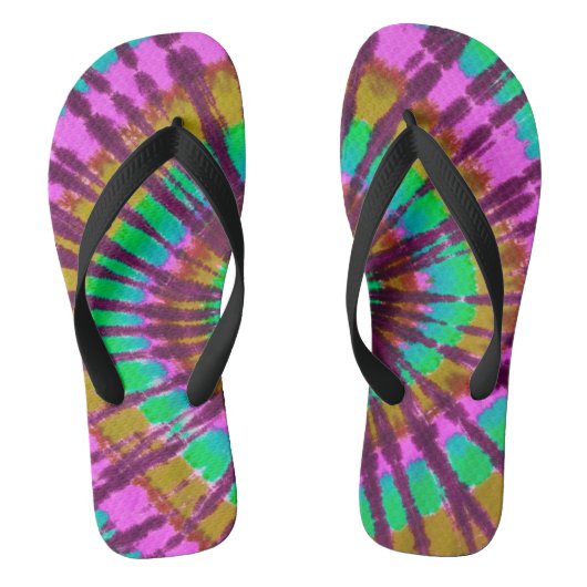 Tie Dye Teenslippers (Voetbed)