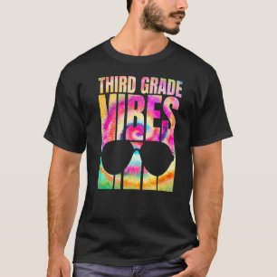 Tie Dye terug naar school 3e klas Vibes eerste dag T-shirt