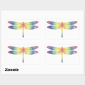 Tie Dye Thick Dragonfly Sticker (Vel)