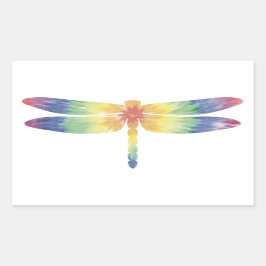 Tie Dye Thick Dragonfly Sticker