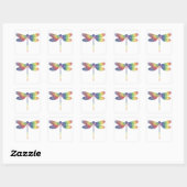 Tie Dye Thin Dragonfly Sticker (Vel)