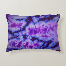 Tie Dye tinten van Paarse & Blauw Accent Kussen