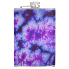 Tie Dye tinten van Paarse & Blauw Heupfles