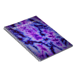 Tie Dye tinten van Paarse & Blauw Notitieboek