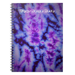 Tie Dye tinten van Paarse & Blauw Notitieboek