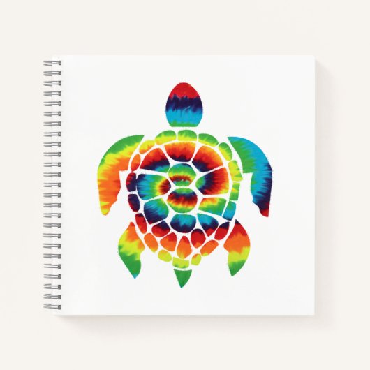 Tie Dye Turtle Notitieboek (Voorkant)