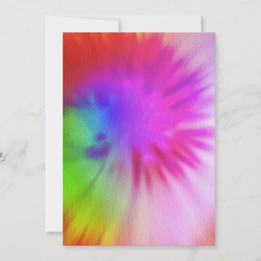 Tie Dye-uitvindingen Kaart (Voorkant)