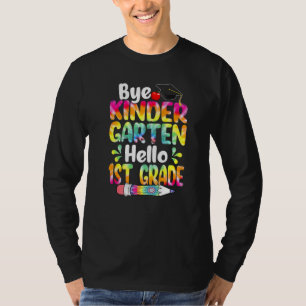 Tie Dye Vaarwel Kleuterschool Hallo 1e Leerjaar Te T-shirt