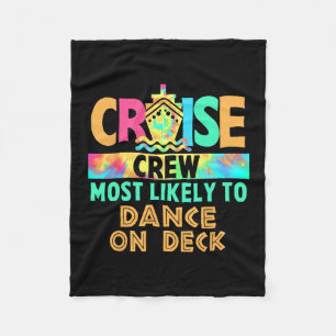 Tie Dye Vakantie Cruise Bemanning Meest Waarschijn Fleece Deken