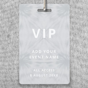 Tie Dye VIP Festival Concert Grijs Evenement Badge