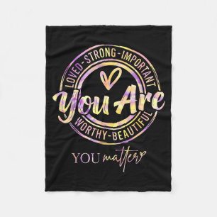 Tie Dye Vriendelijkheid Mental Health Awareness Kr Fleece Deken